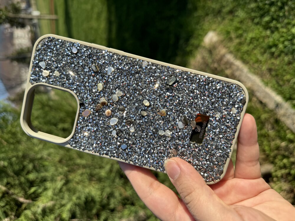 Swarovski Gümüş Taşlı Krem Rengi Kılıf