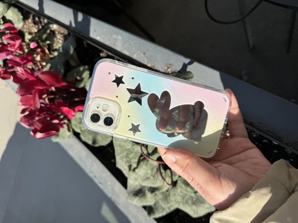 Tavşan Model Aynalı Kılıf Samsung vs iPhone