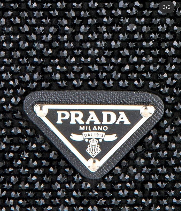Prada Siyah Taşlı Kılıf