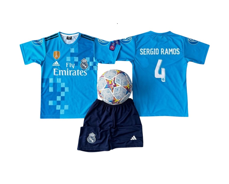 ÇOCUK BEDEN ( 4- 12 ) REAL MADRİD SERGIO RAMOS FORMA