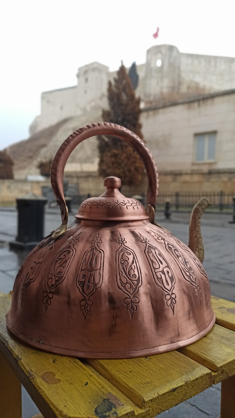 Tamamen El Yapımı Bakır Çaydanlık | Özel Tasarım | 2 Litre