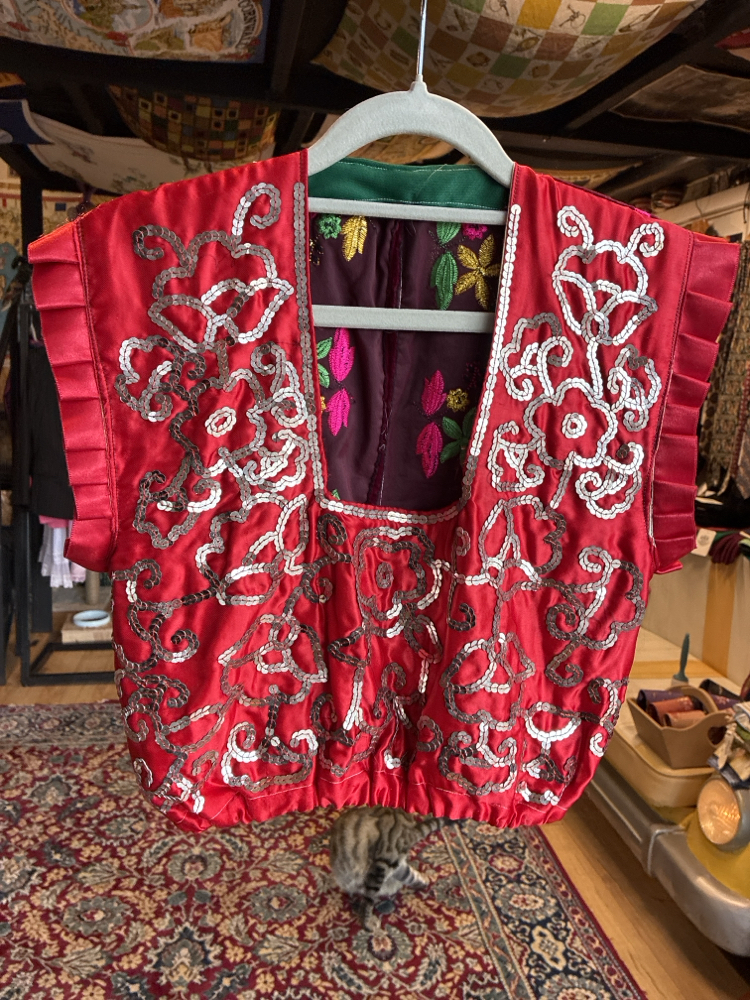 Anatolian Velvet Folk Vest Top