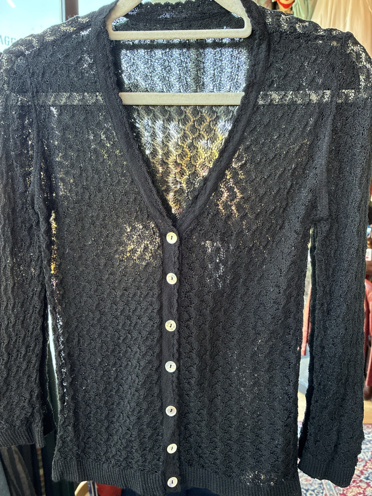 Black Lace Cardigan