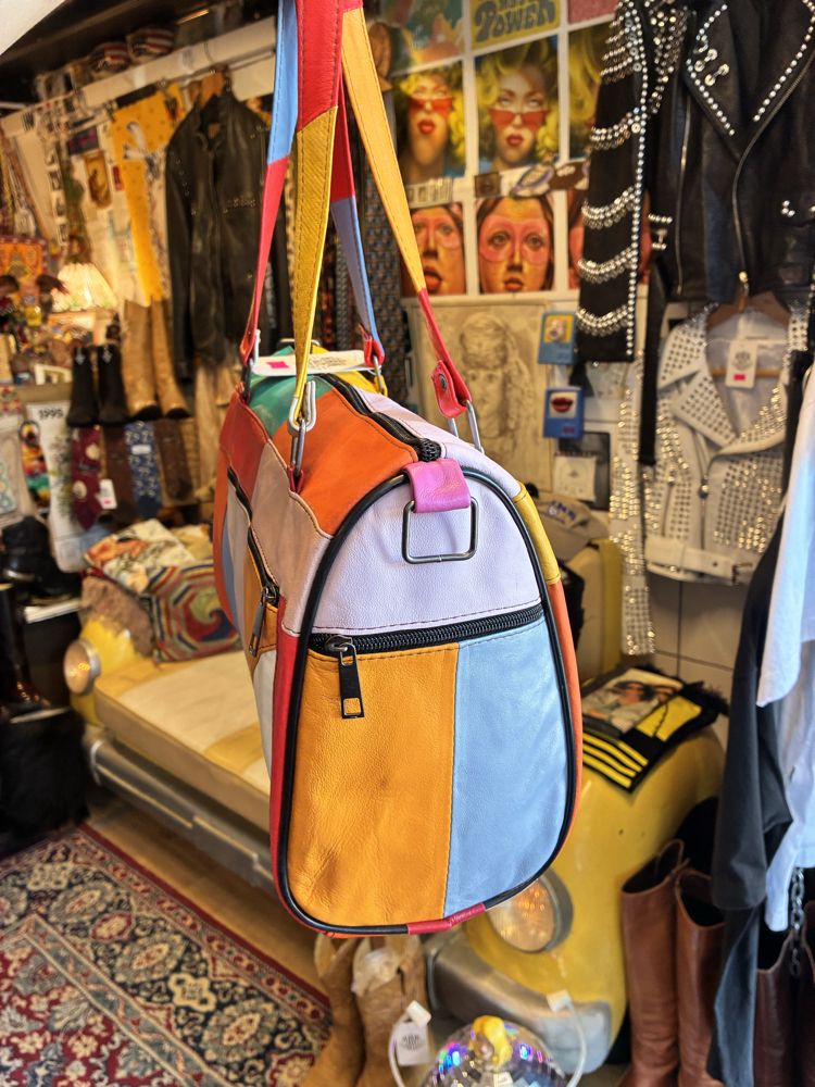 90's Colorful Leather Bag