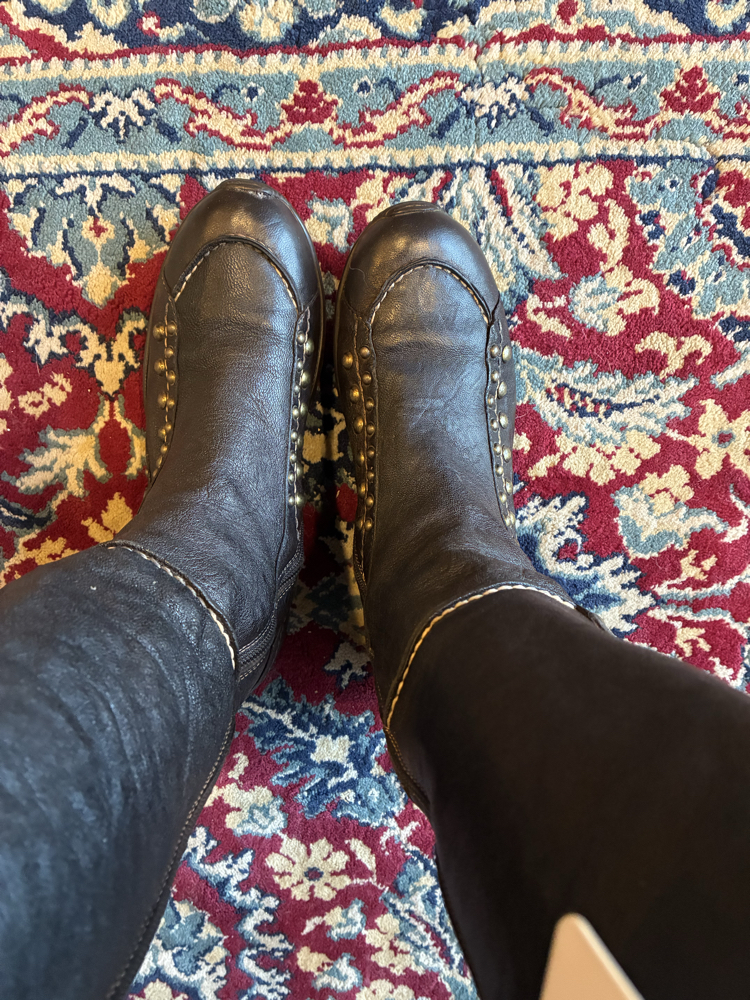 Mrs. Dark Brown Leather Boots