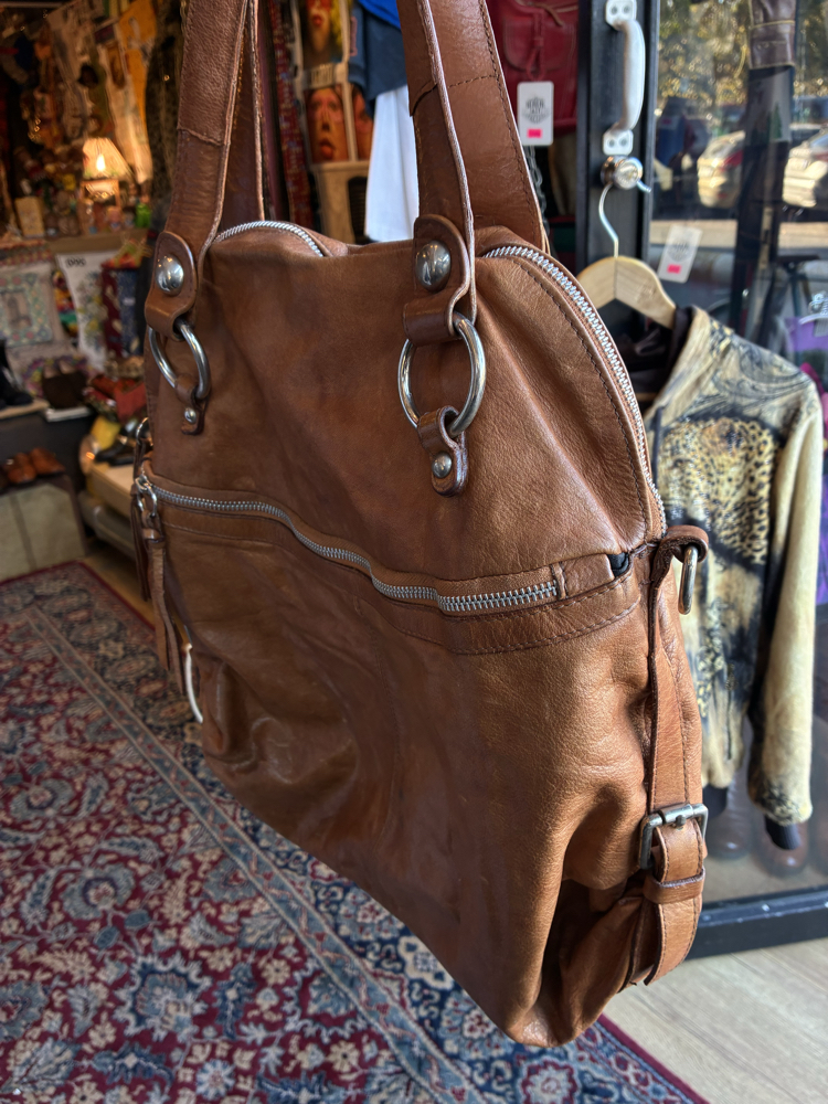 90's Brown Leather Bag
