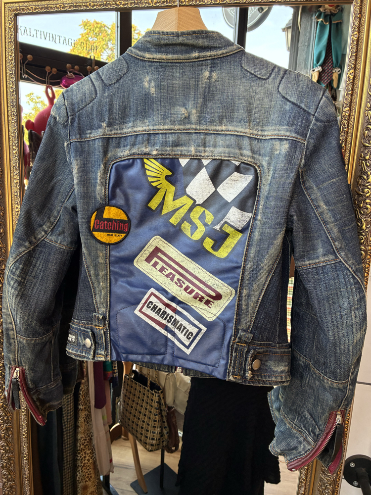 Archive Y2K Miss Sixty Racing Biker Denim Jacket