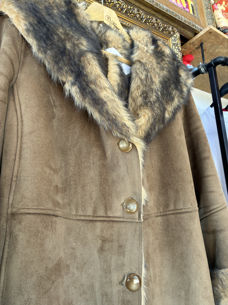 90's Y-LONDON Faux Fur Coat