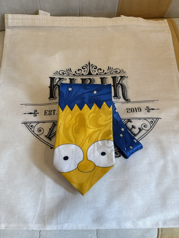 90's The Simpsons Bart Simpson Graphic Tie