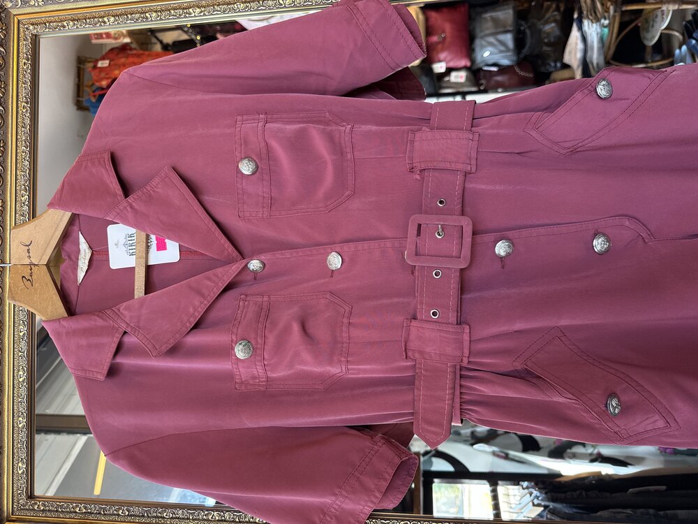 Dusty Rose Short Overalls
