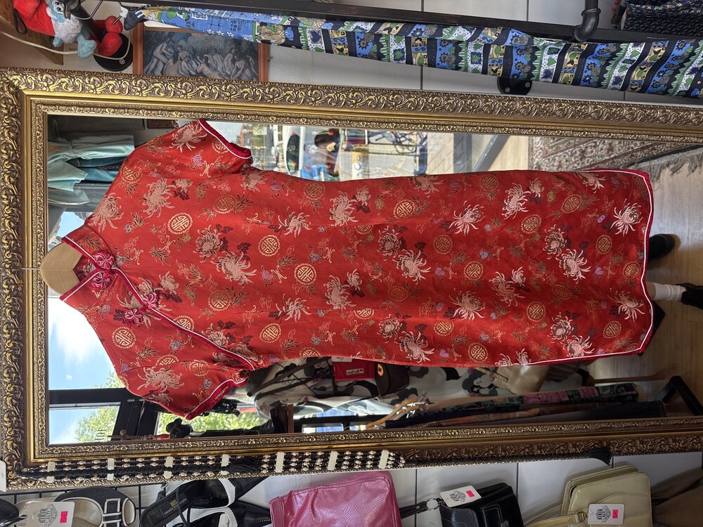 80's Shanghai Night Silk Dress