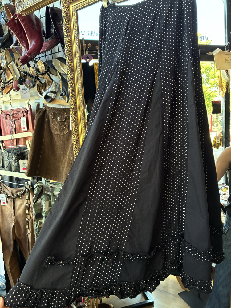 90's Micro Polka Dot Skirt