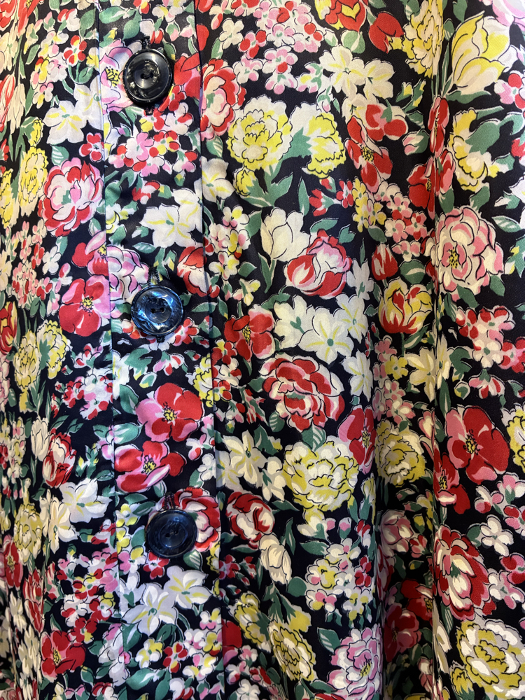 80's Silk Skirt with Garden
