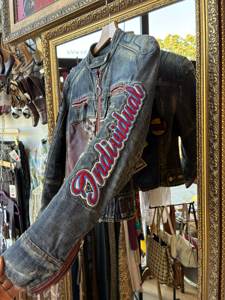 Archive Y2K Miss Sixty Racing Biker Denim Jacket