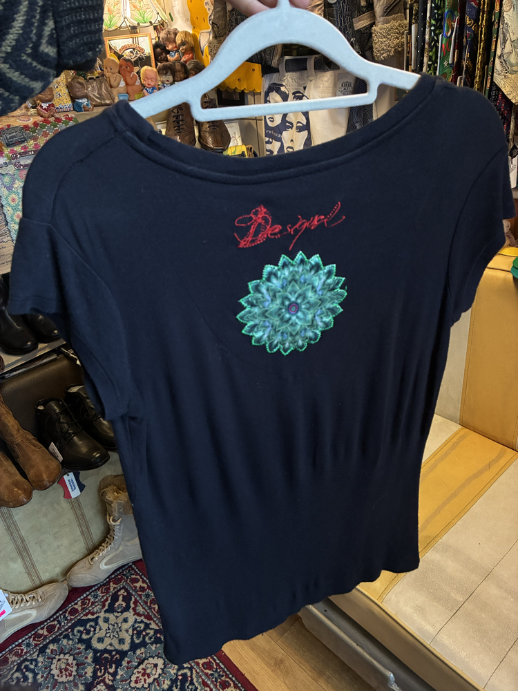 Y2K Desigual Mandala Print Tee