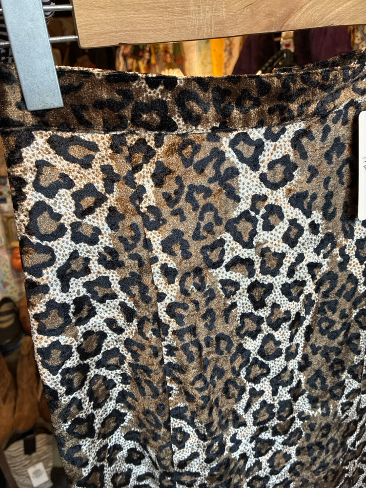 80's Leo Velvet Maxi Skirt