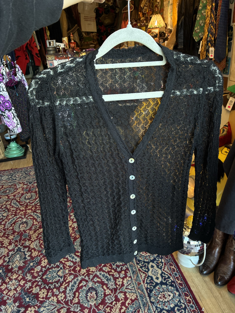 Black Lace Cardigan