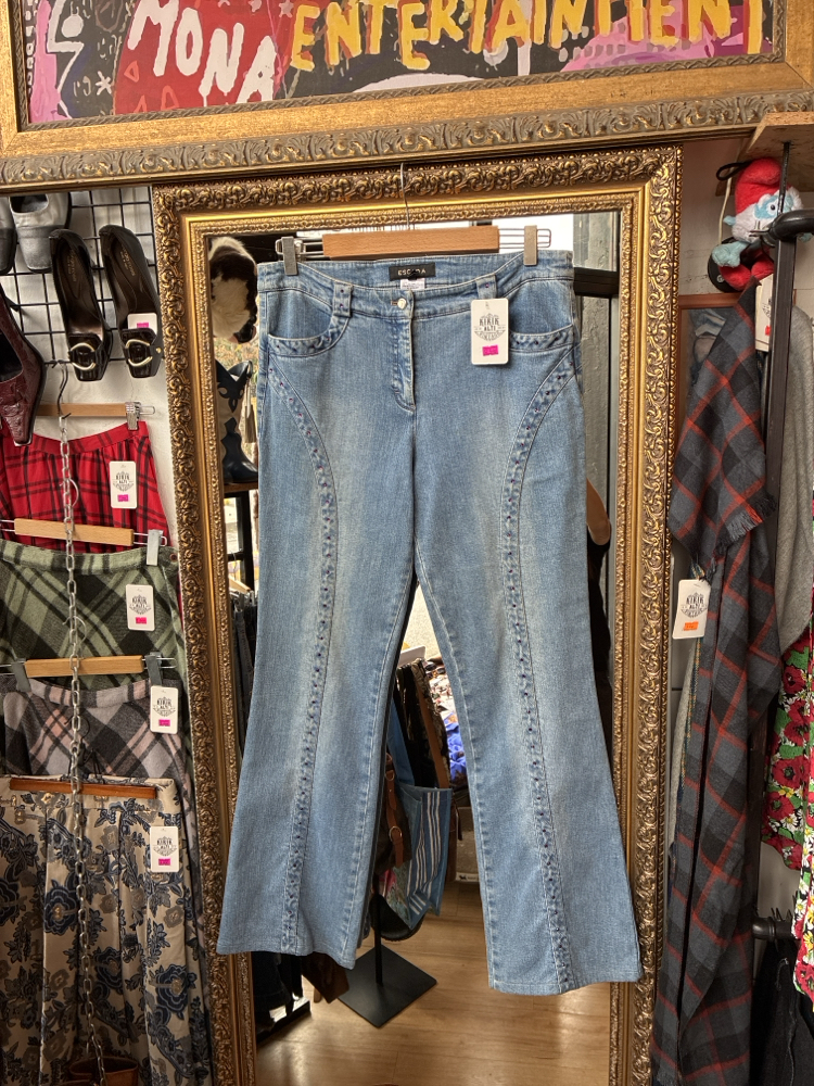 00's Escada Denim Trousers 