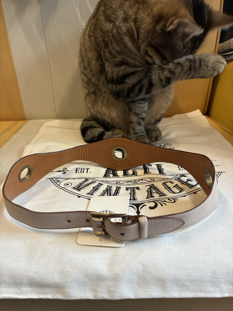 Dream Pink Leather Belt
