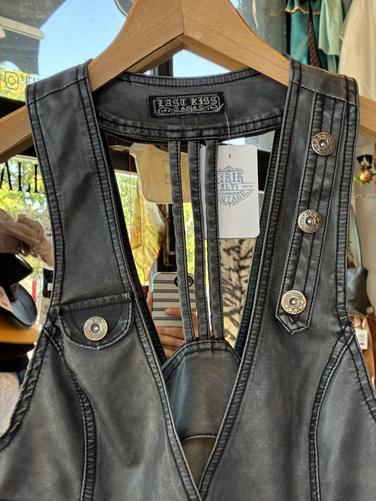 Last Kiss Faux Leather Vest