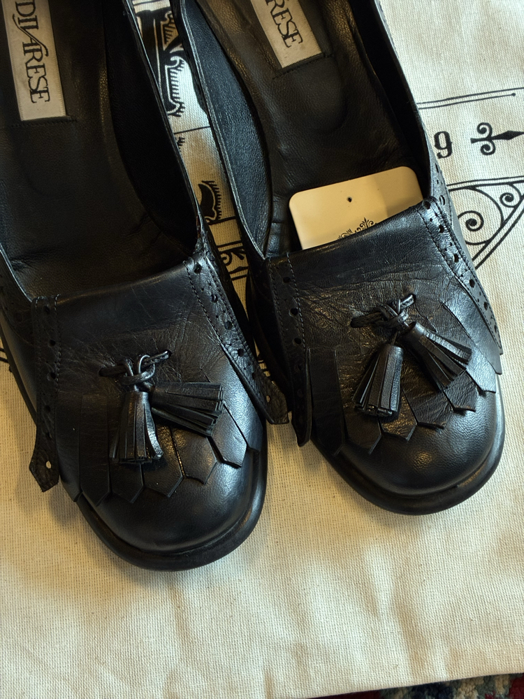 90's Divarese Leather Heels