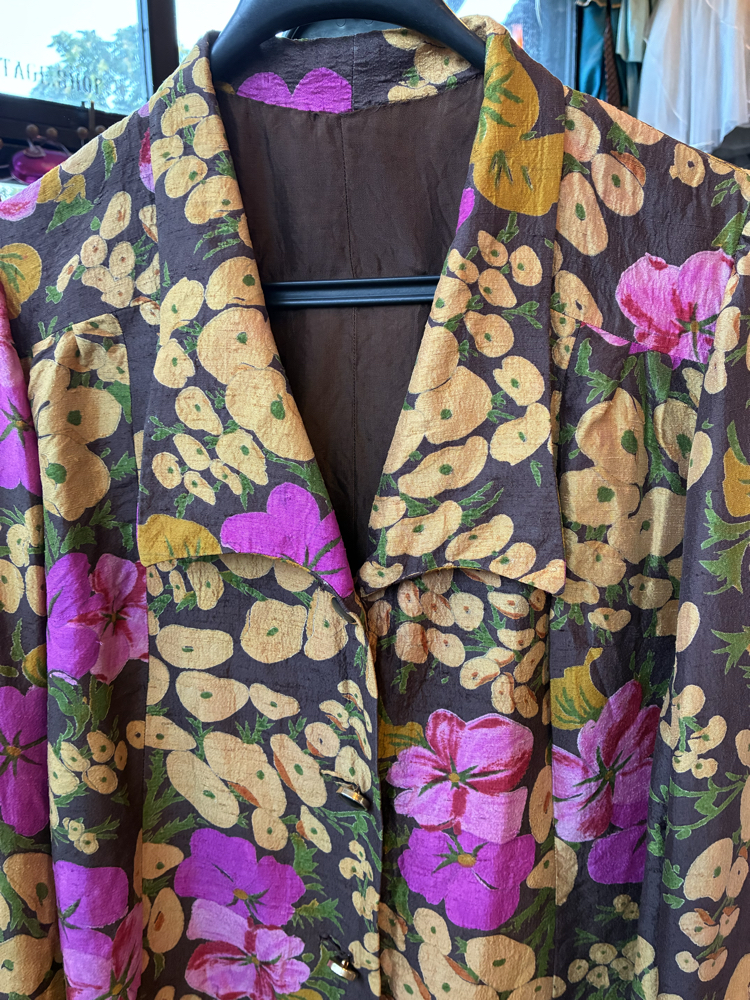 90's Garden of Flowers Silk Blazer