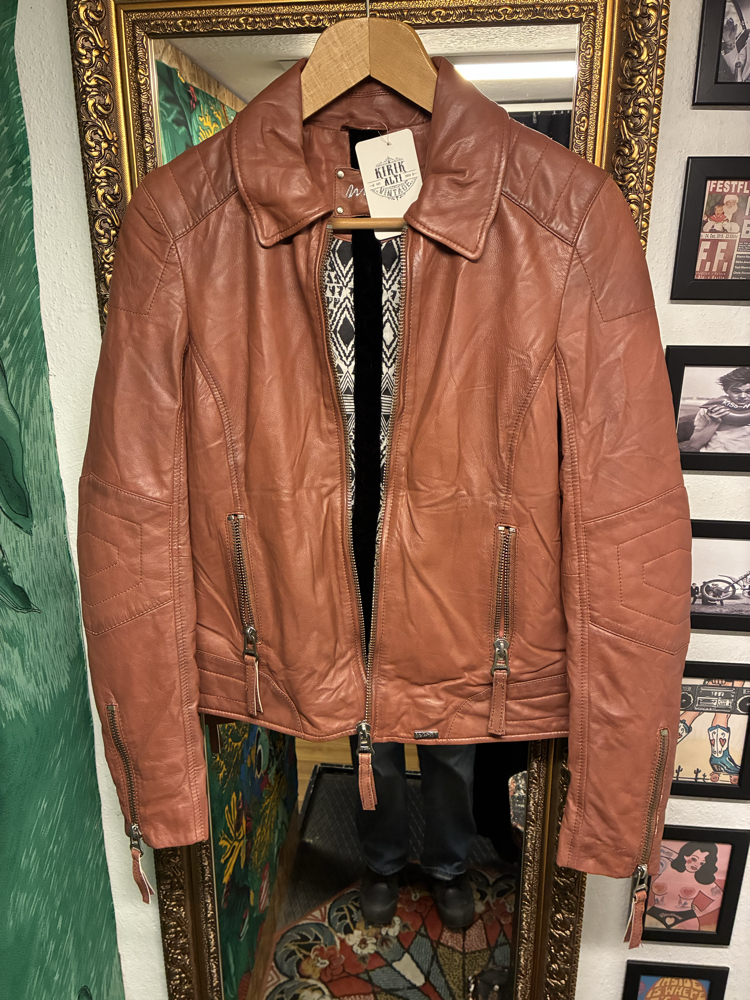 Dusty Rose Leather Jacket