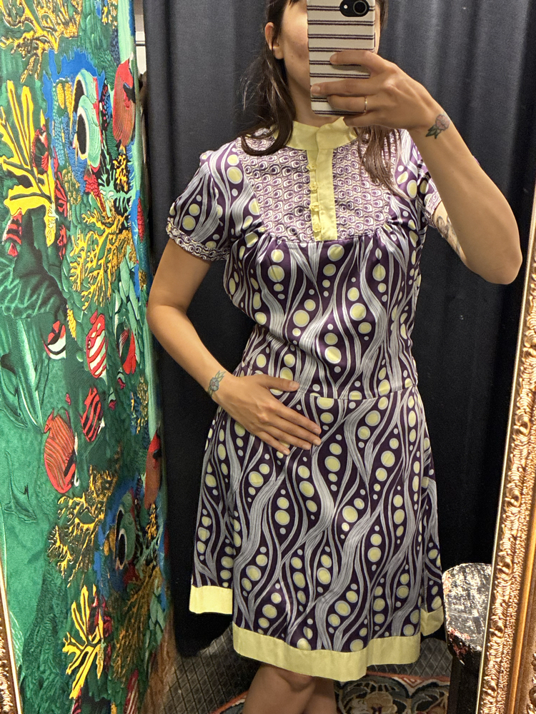 Polka Dot İpek Elbise