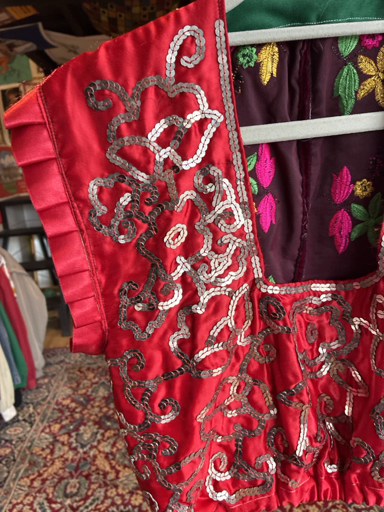 Anatolian Velvet Folk Vest Top