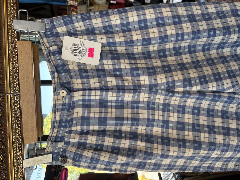 90's Lacoste Blue Picnic Plaid Pants