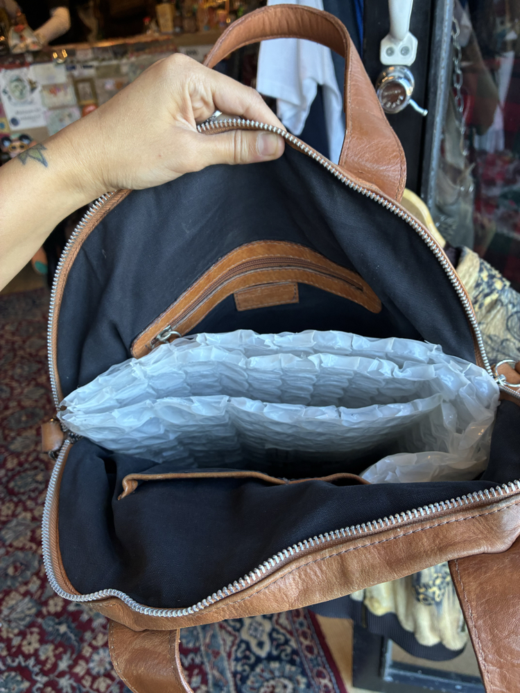 90's Brown Leather Bag