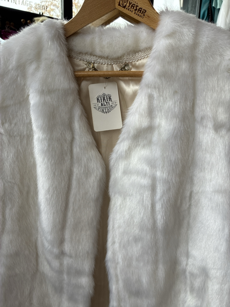 80's Faux Fur Vest