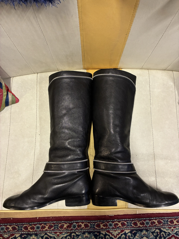 Michael Kors Black Leather Boots