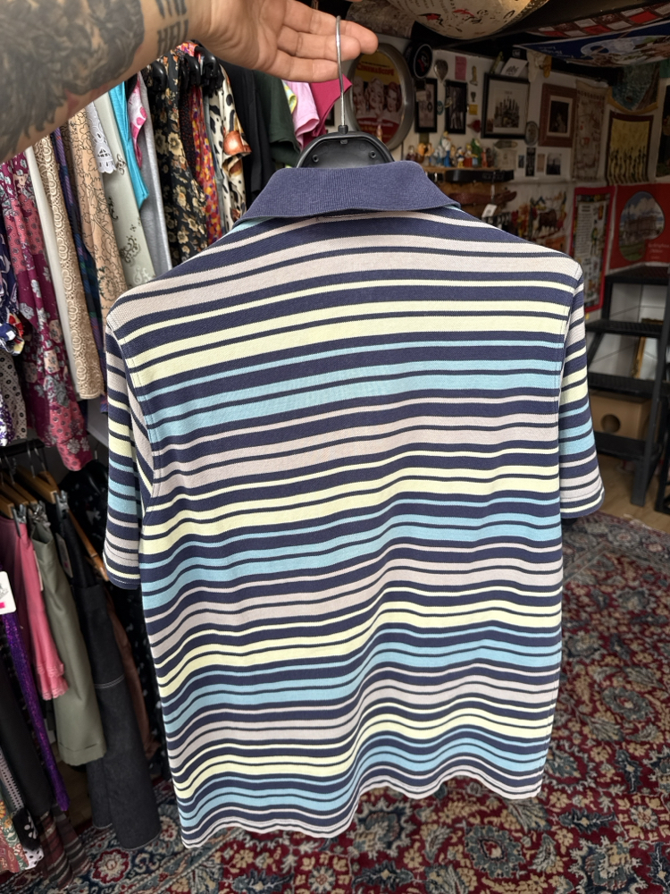 90’s Lacoste Striped Polo — Pastel Wave Edition