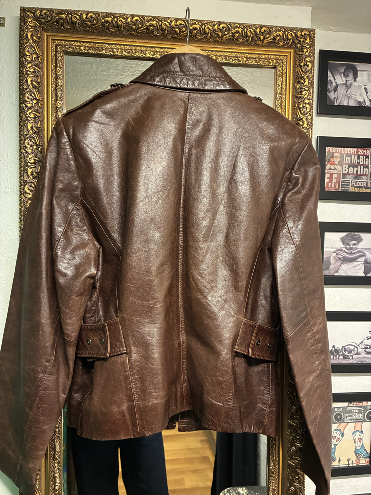 Cookie Leather Jacket | Kırık Altı Vintage