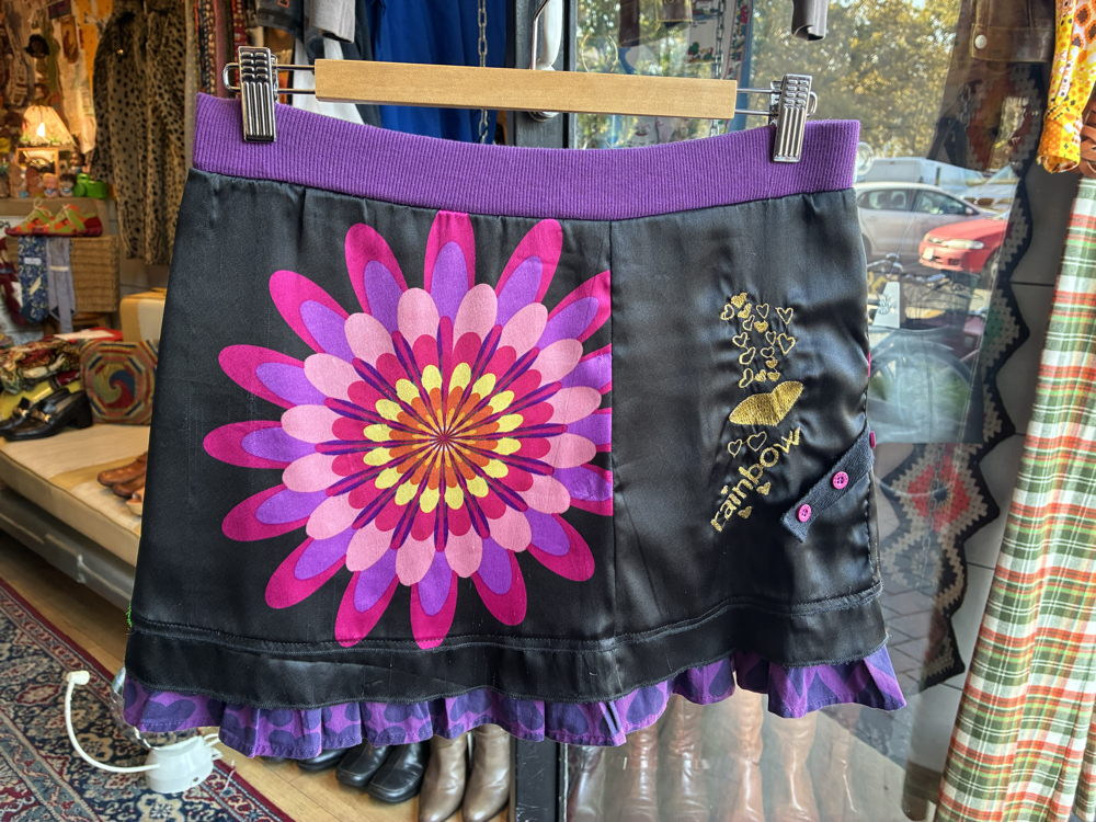 y2k desigual colorful skirt