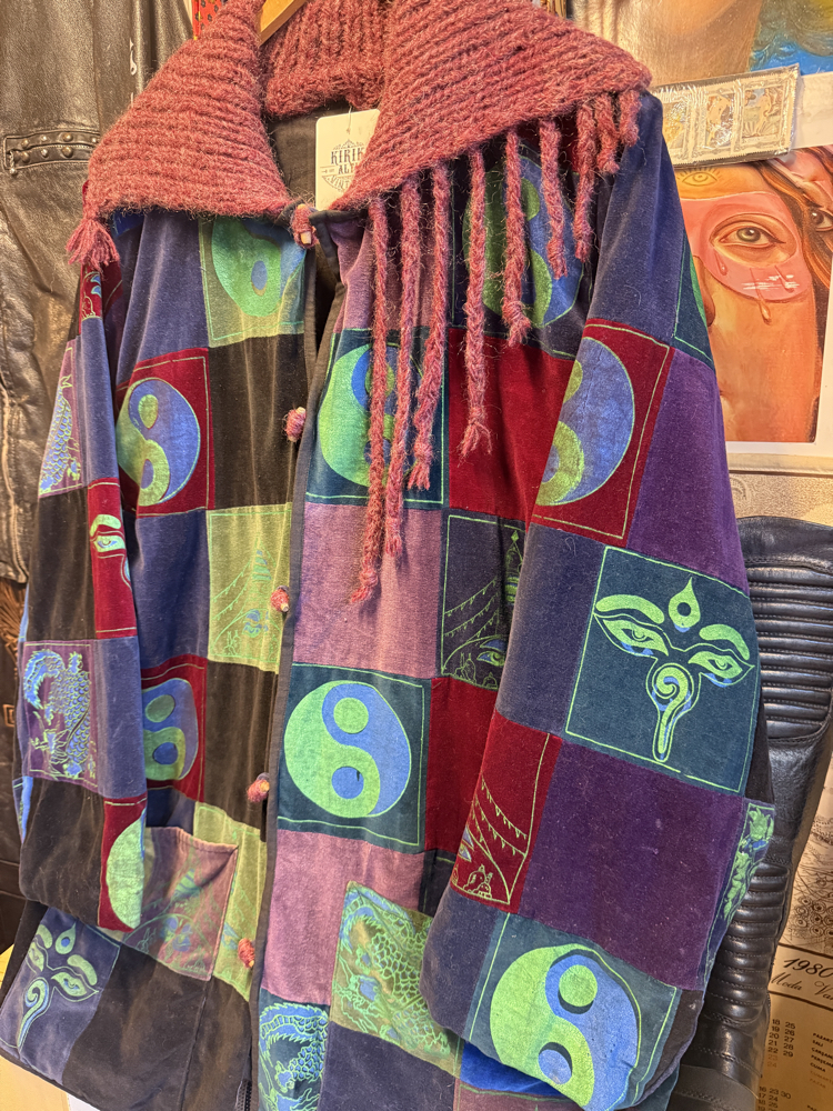 90's Yin&Yang Velvet Coat