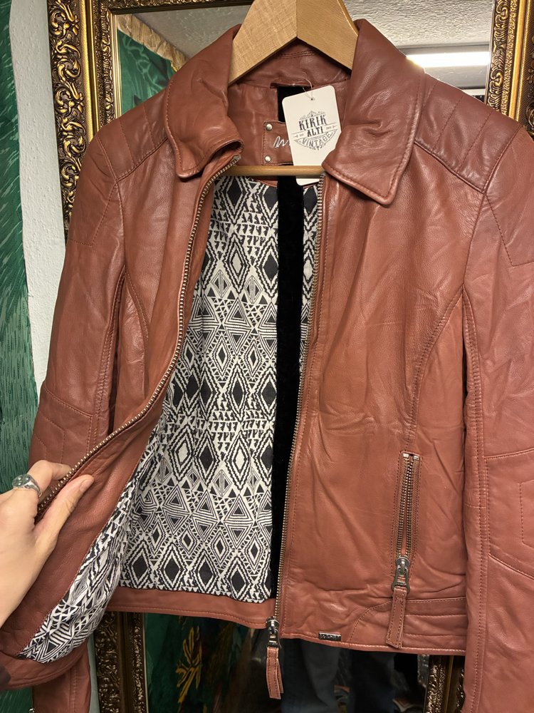 Dusty Rose Leather Jacket