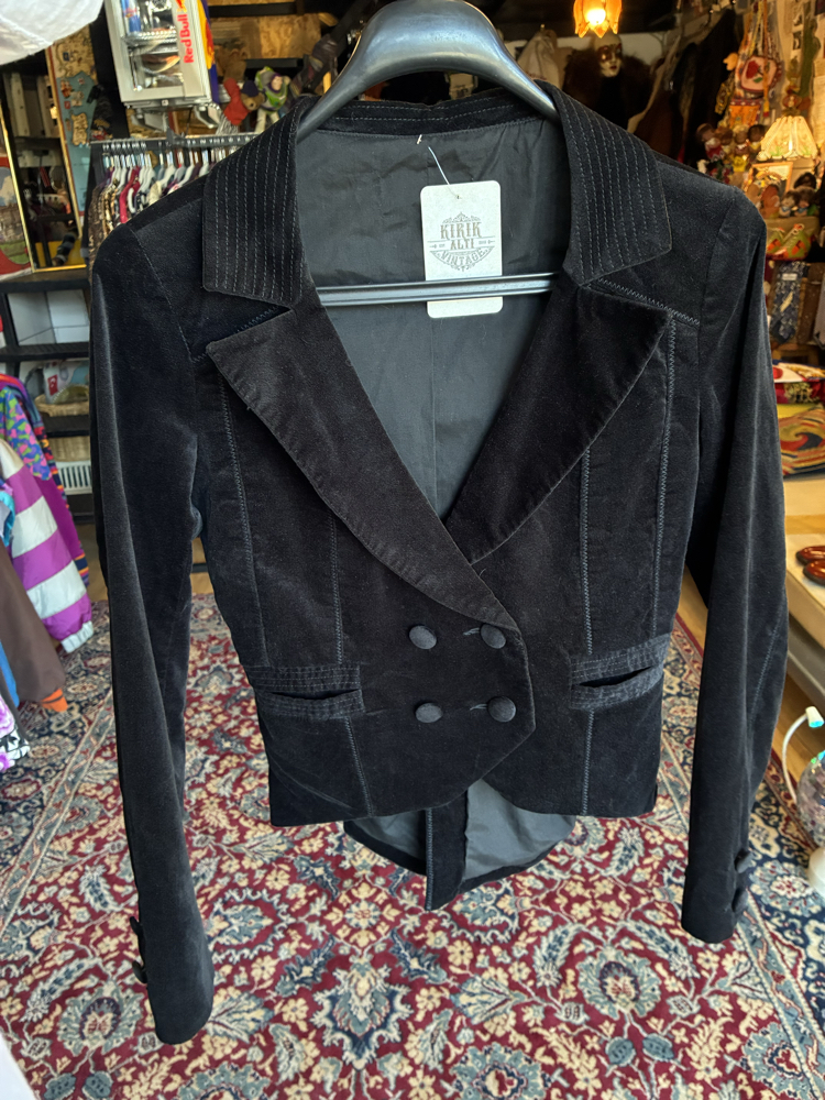 80's NOIR Black Velvet Jacket