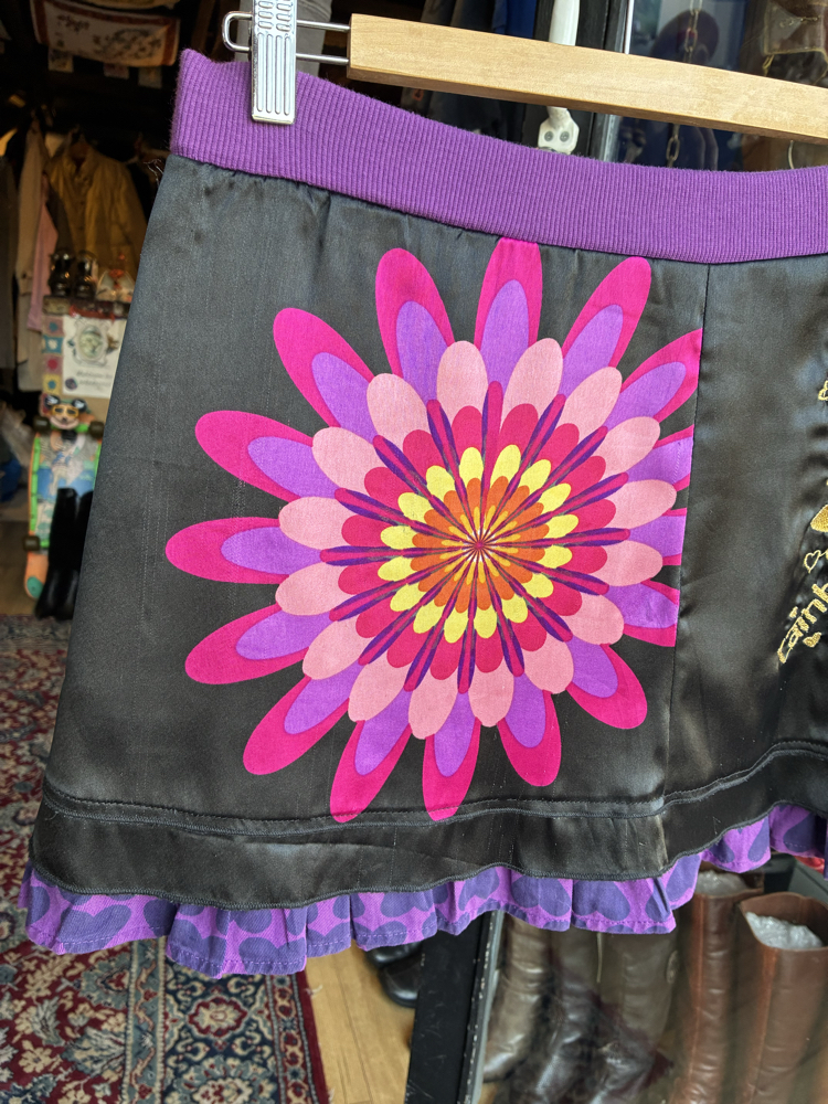 y2k desigual colorful skirt