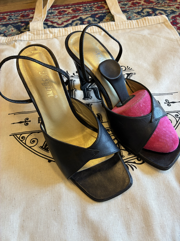 80's Black Mules