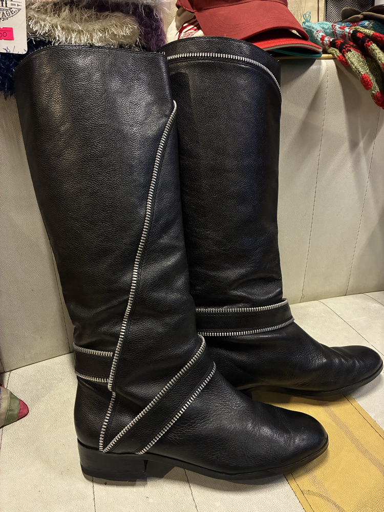Michael Kors Black Leather Boots