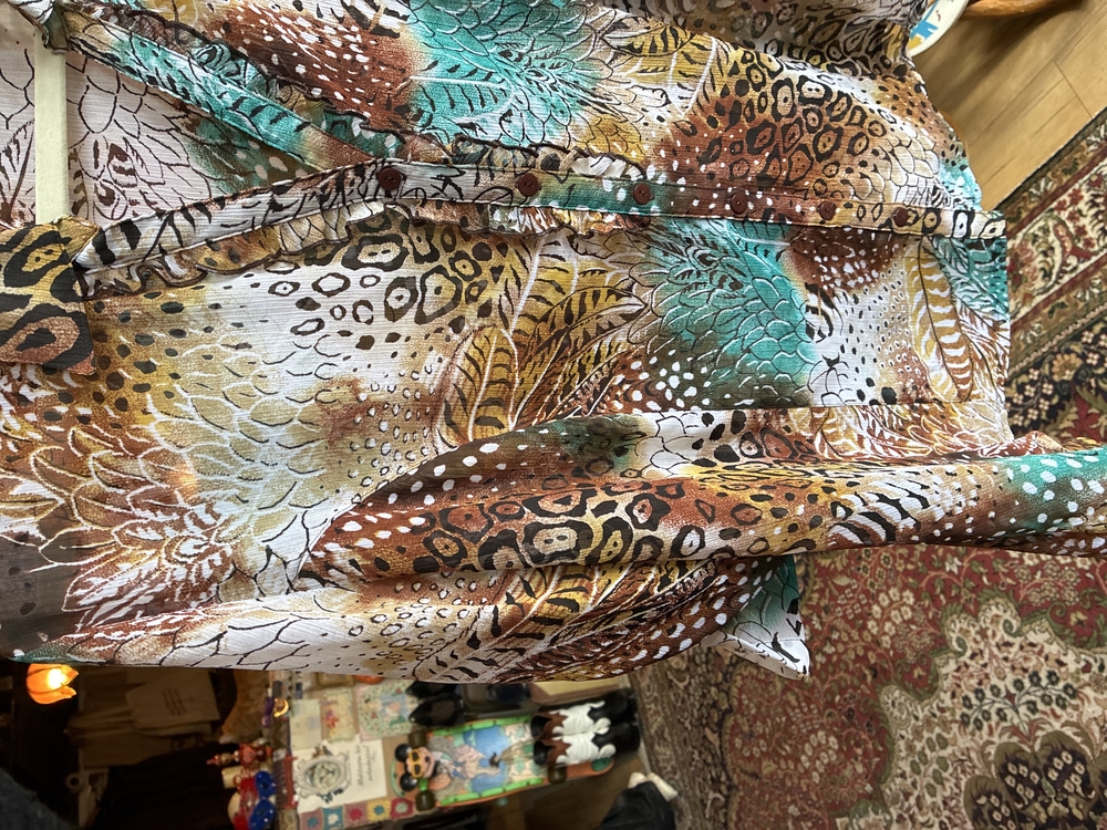 90’s Canda Jungle Mix Print Shirt