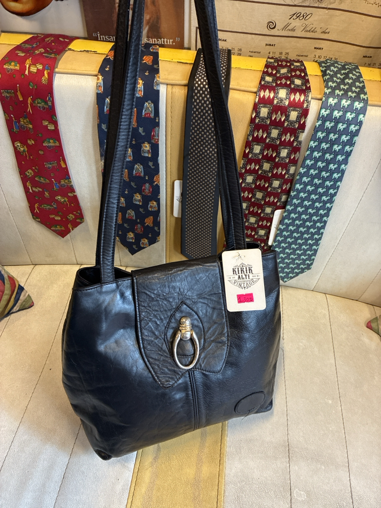 Black Leather Bag