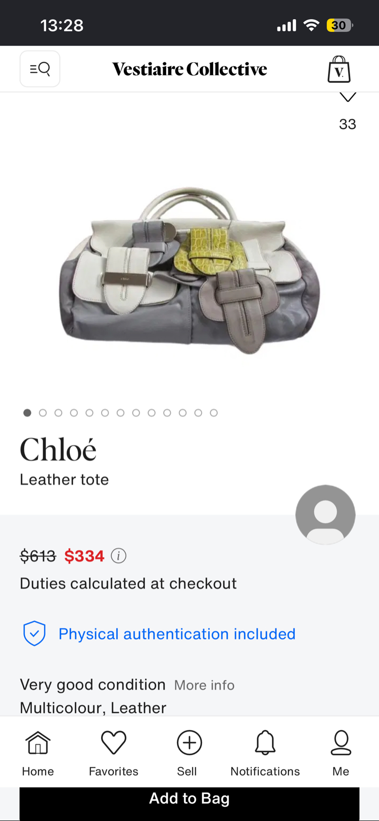 Chloé SASKIA Leather Bag