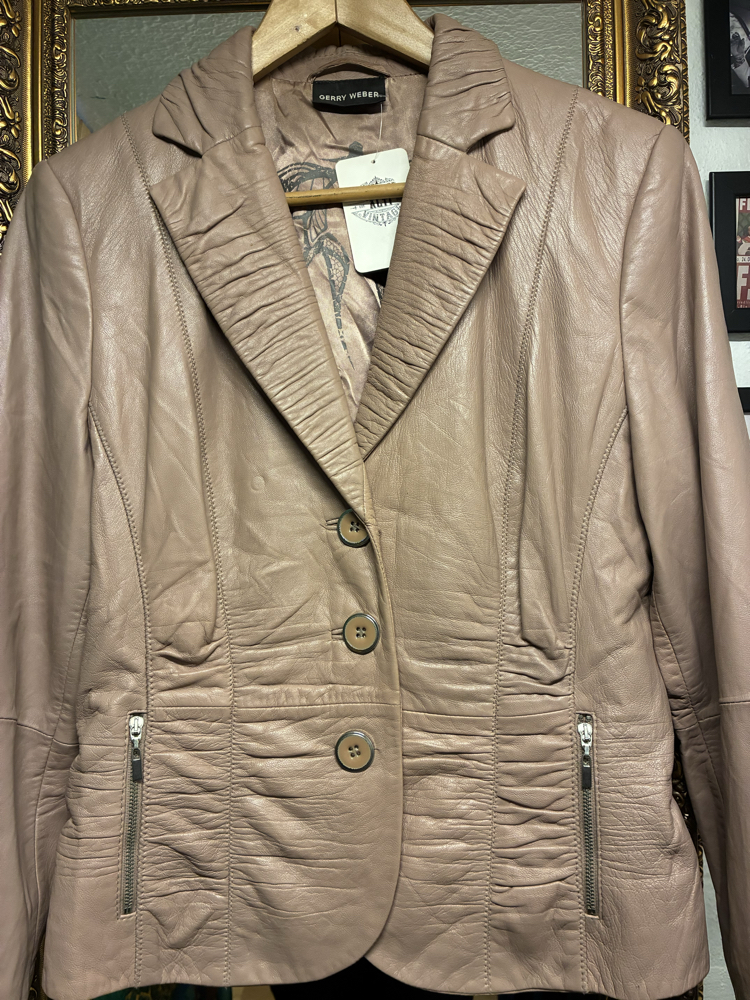 Gerry Weber Dream Pink Leather Jacket