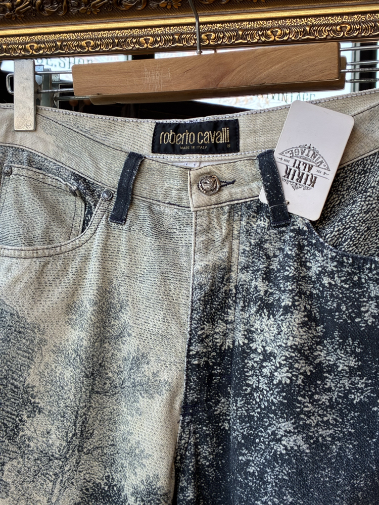 AW94 Roberto Cavalli Renaissance Print Jeans