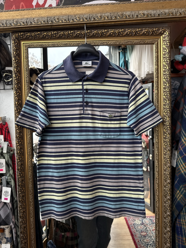 90’s Lacoste Striped Polo — Pastel Wave Edition