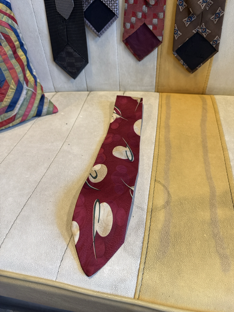 Polo Ralph Lauren Made in USA Burgundy Silk Tie