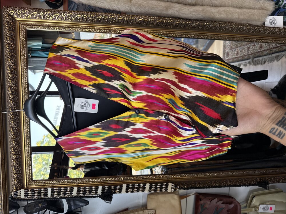 Ikat Mirage Silk Vest